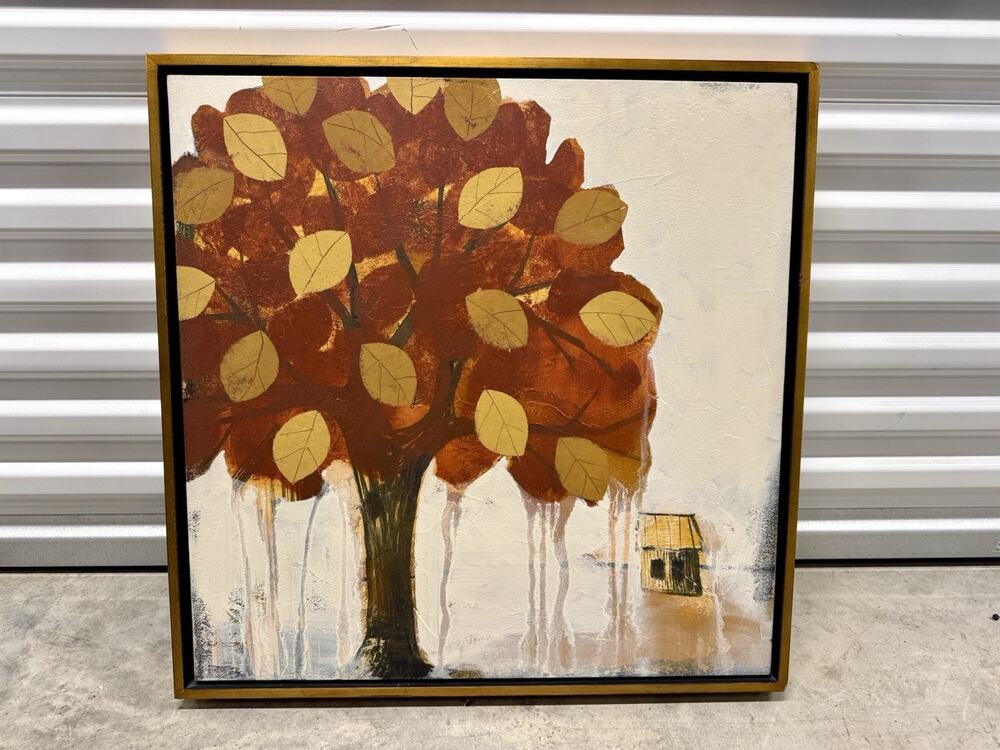 Framed Autumn Tree Canvas Wall Art Coconut Grove Gallery (26" x 26")